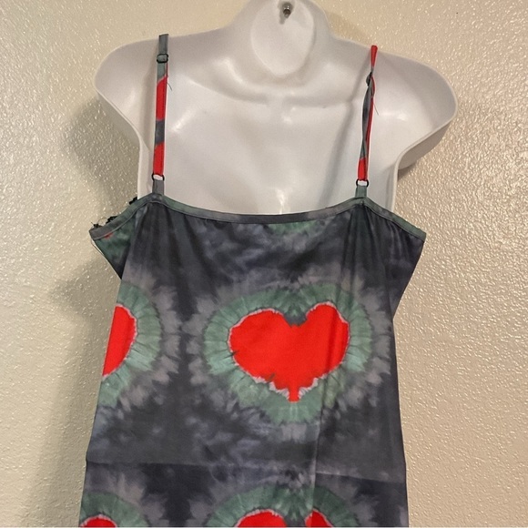 O-MIGHTY Women's Blue Red Dress sleeveless maxi - Picture 10 of 13